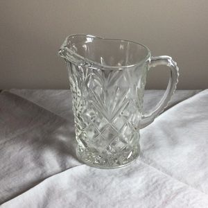 Pressed Glass Small Pitcher